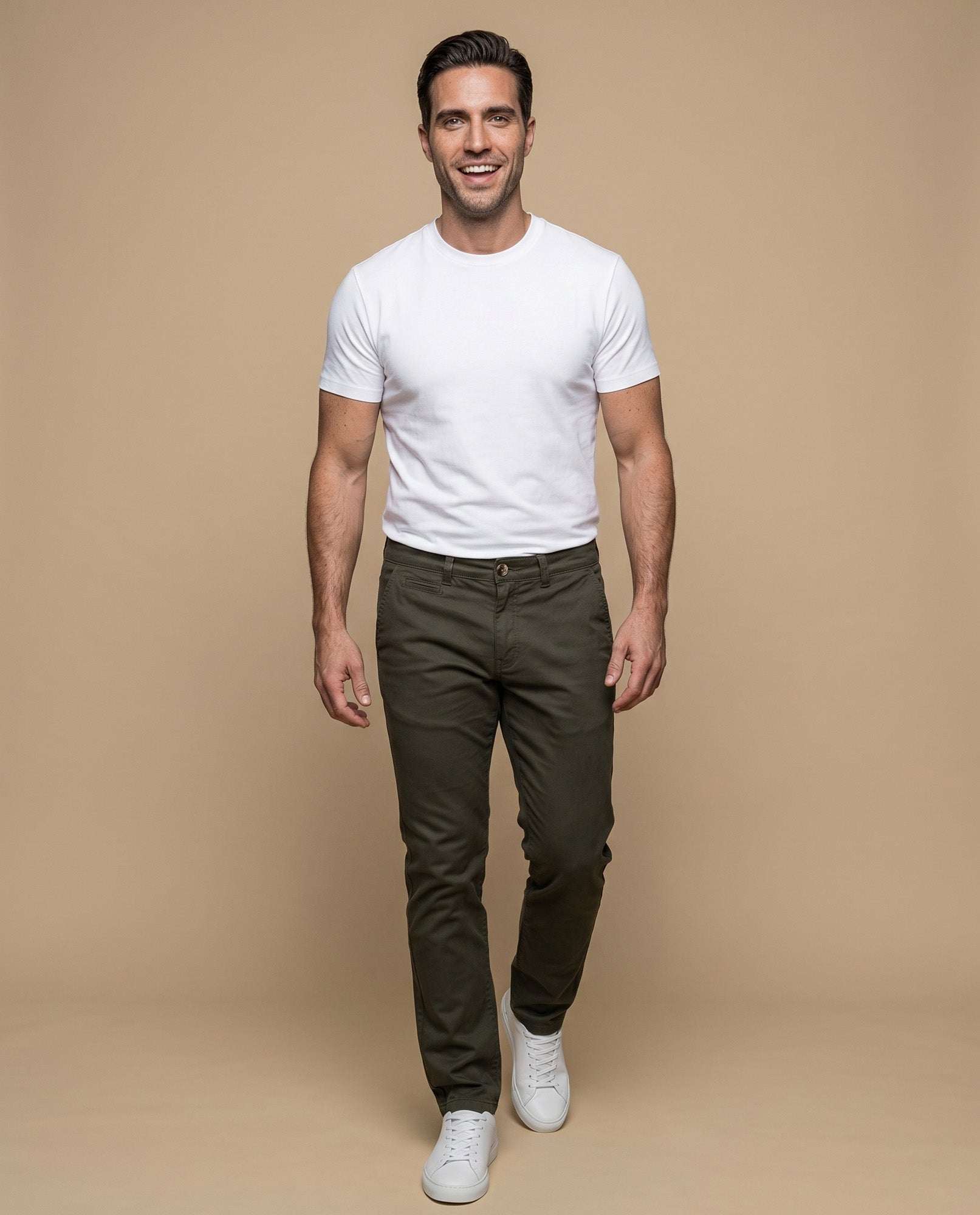 Pantalón hombre tiro medio - Verde 34_335F306_VER190622_0