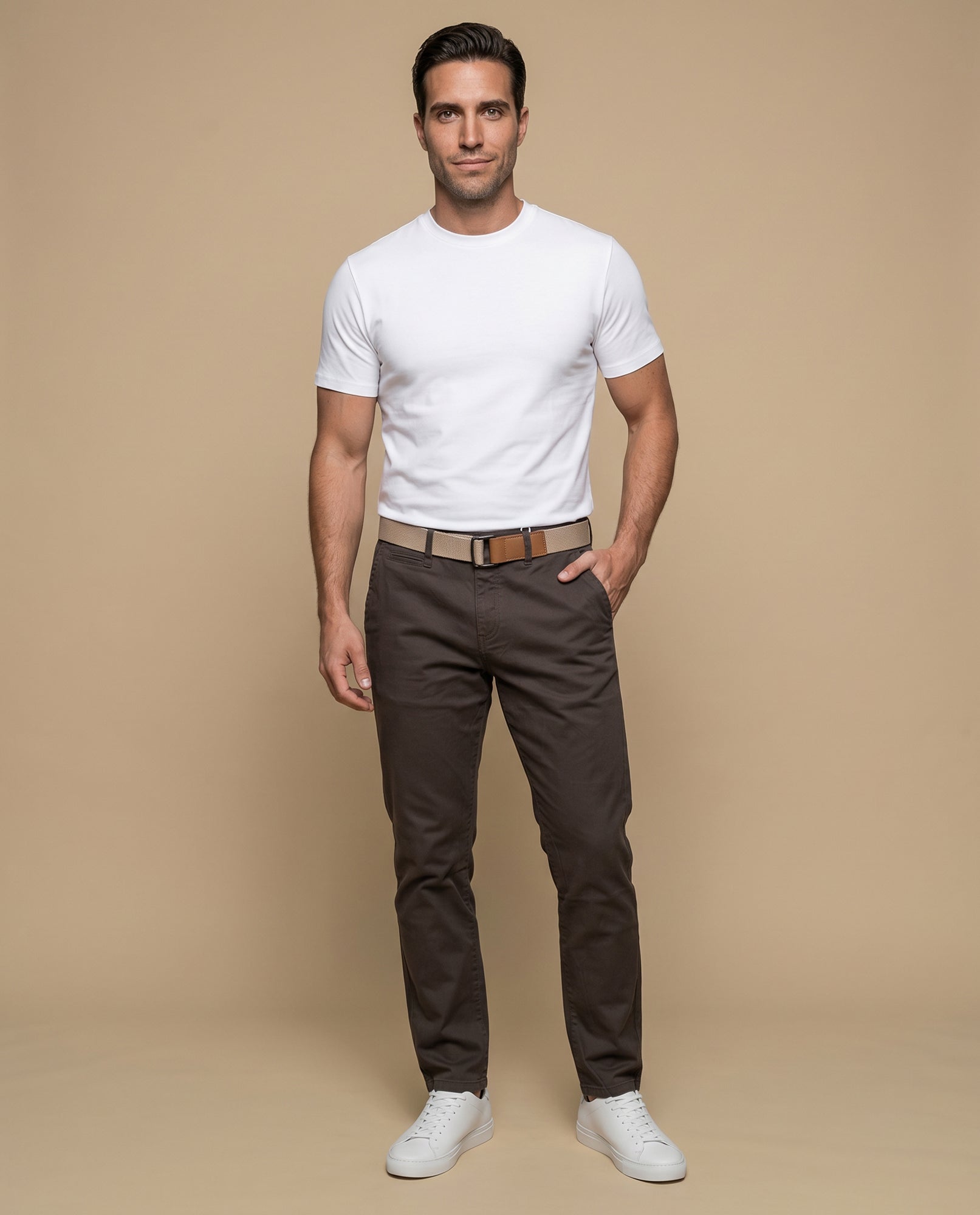 Pantalón Slim Hombre Esprit - Café 34_335F308_CAF151309_0