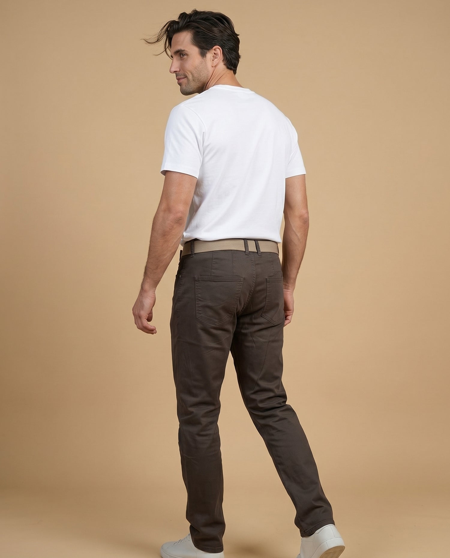 Pantalón Slim Hombre Esprit - Café