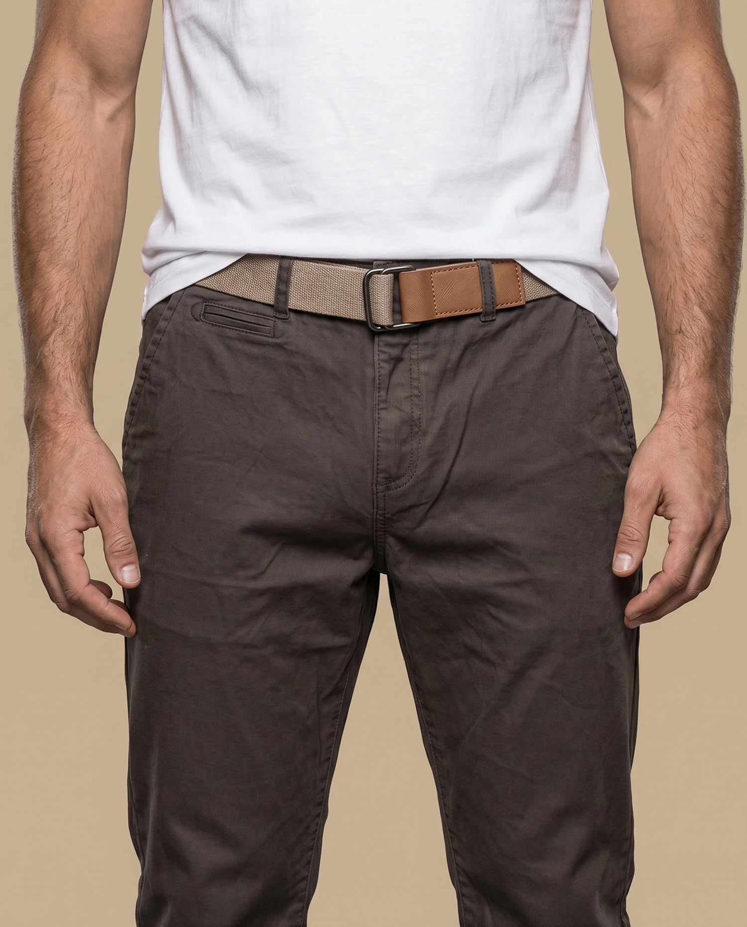 Pantalón Slim Hombre Esprit - Café