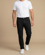 Pantalón corte slim sólido - Negro