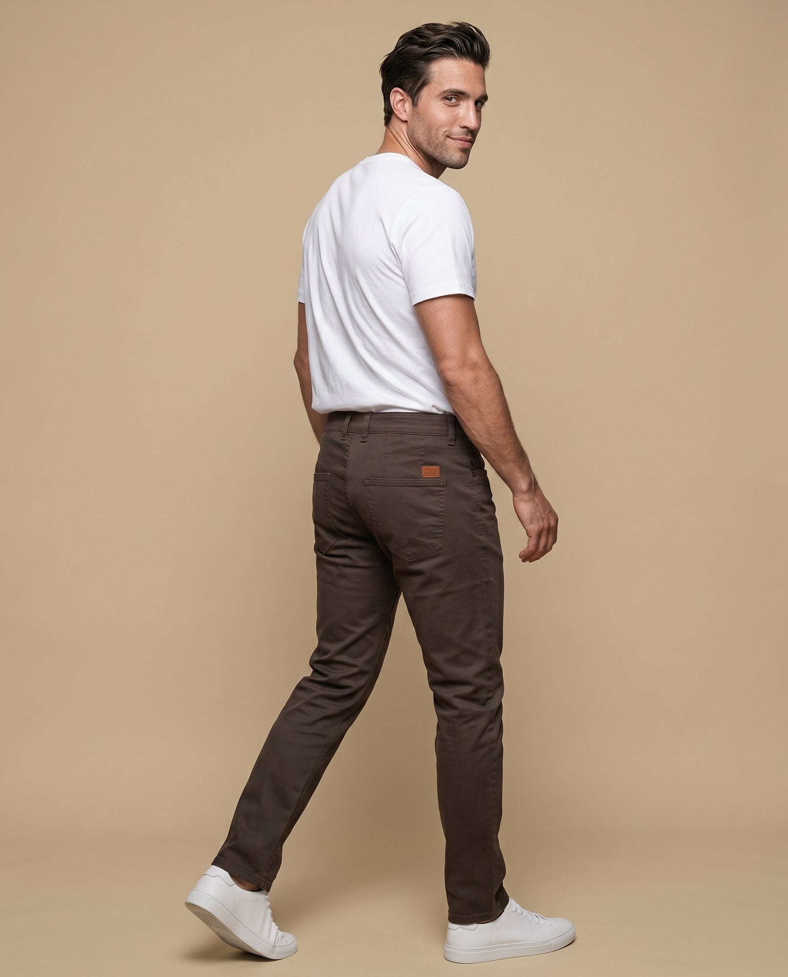 Pantalón slim fit recto hombre - Cafe 34_335G300_CAF161211_4