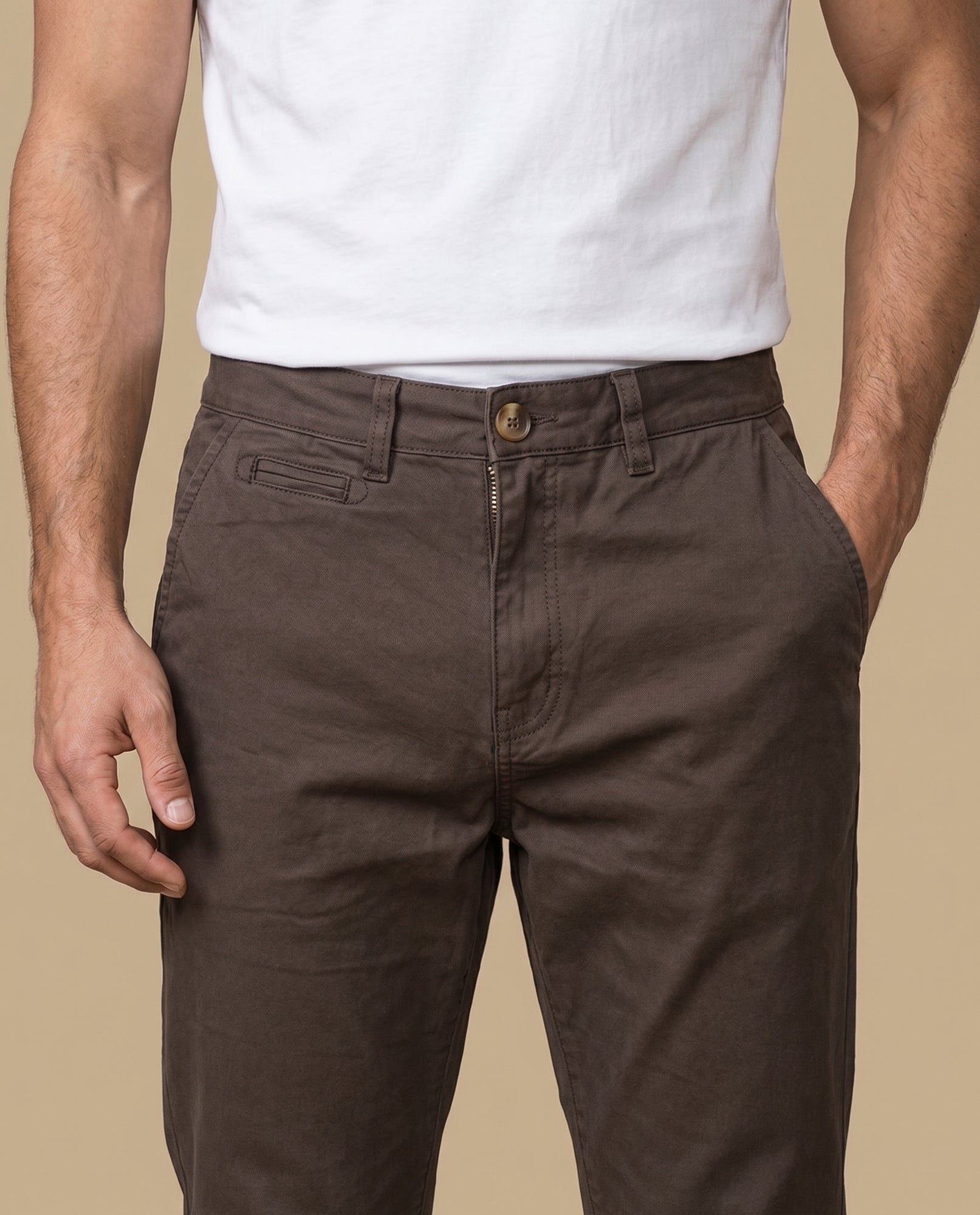 Pantalón slim fit recto hombre - Cafe 34_335G300_CAF161211_5