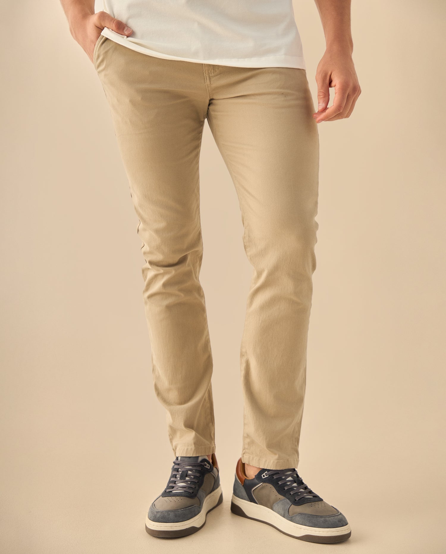 Pantalón Chino Slim Fit Premium - Cafe