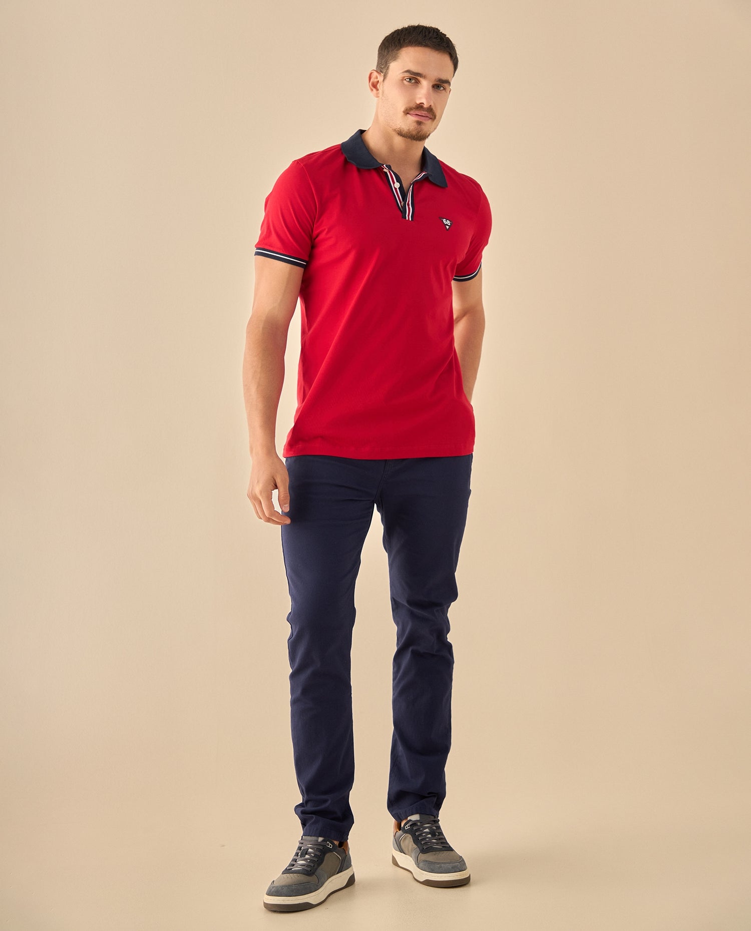 Pantalón Corte Recto Premium - Azul