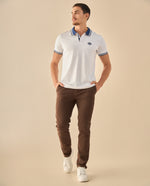 Pantalón con Cintura Elástica Interna - Cafe