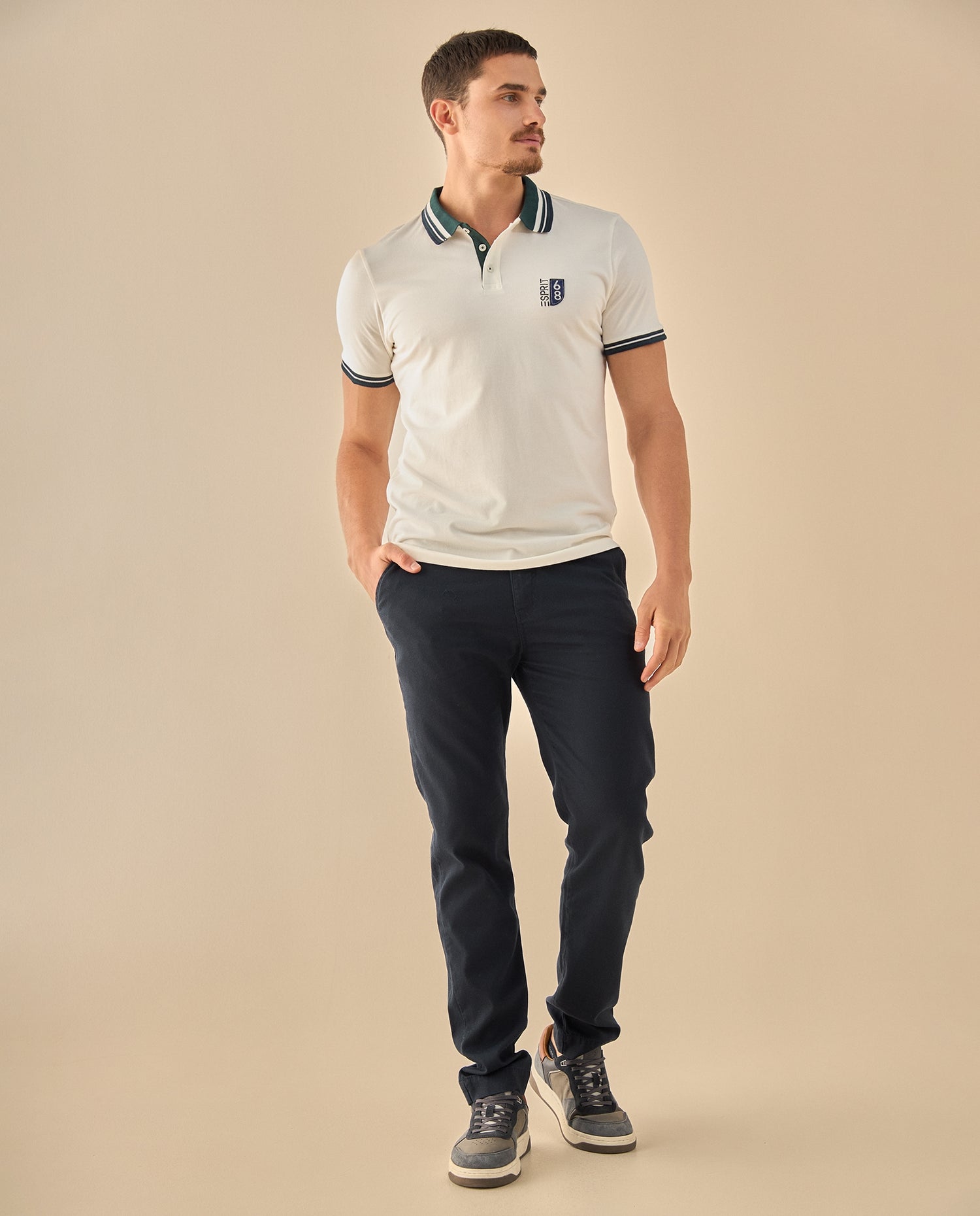 Pantalón Chino Corte Clásico - Azul
