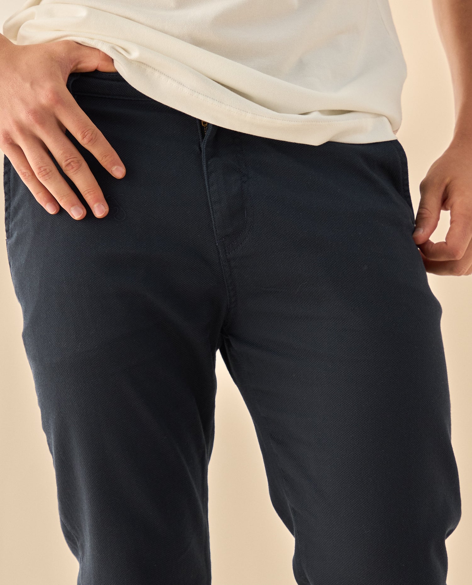 Pantalón Chino Corte Clásico - Azul