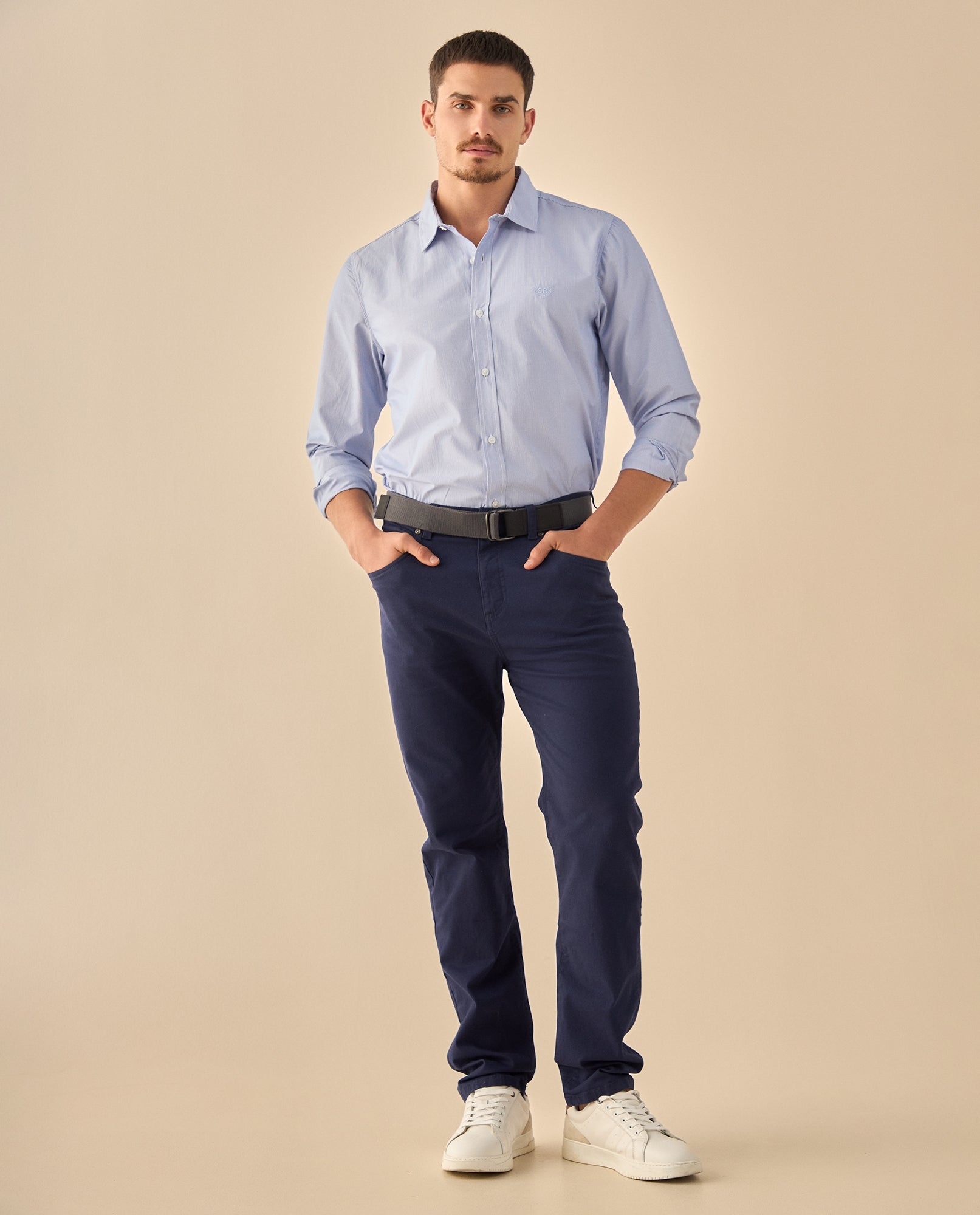 Pantalón Casual con Acabados Premium - Azul 34_335G306_AZU194227_0