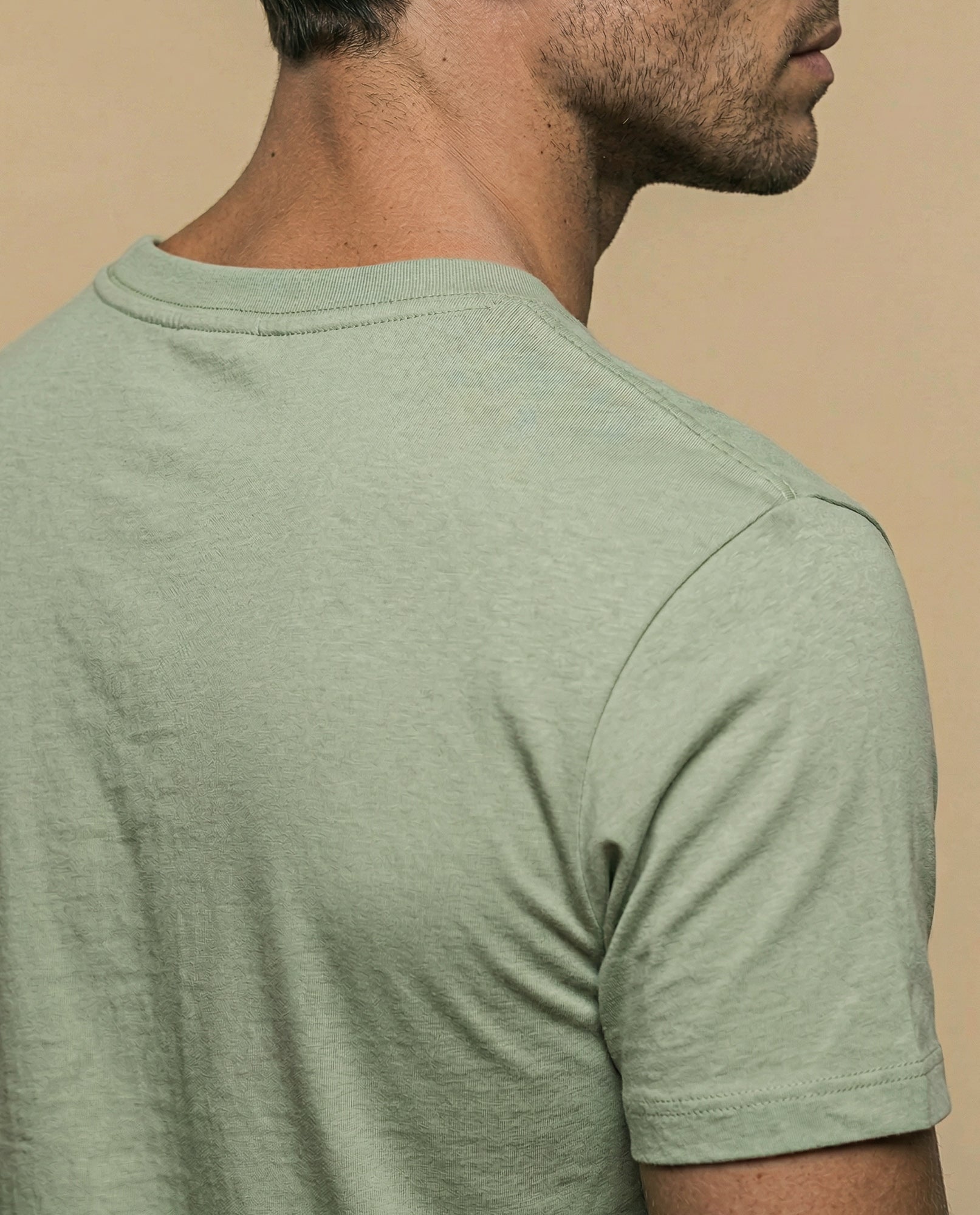 Camiseta estampada con gráfico de palmeras - Verde 34_342E300_VER114802_6