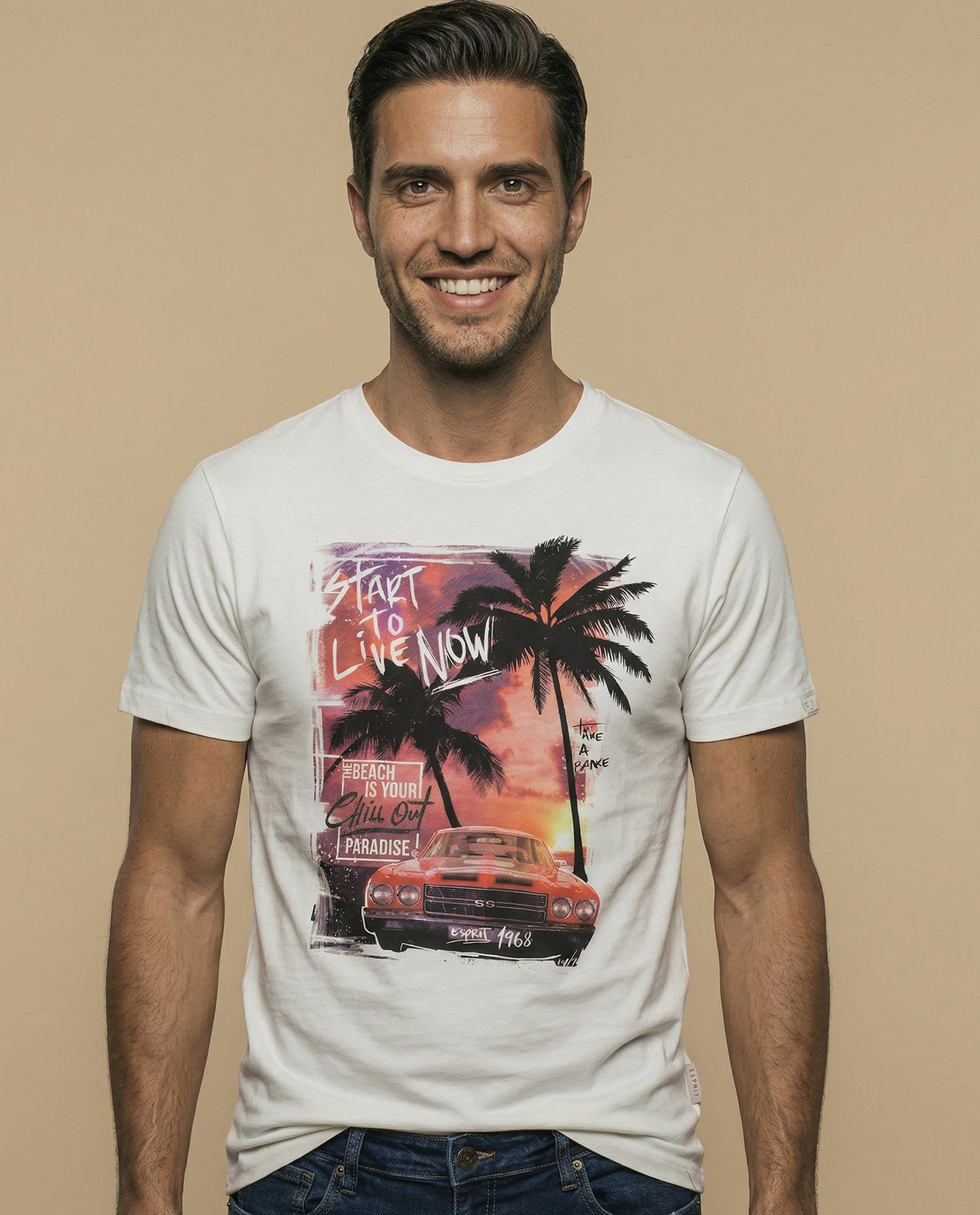 Camiseta básica manga corta fit regular - Crudo 34_342E301_CRU110605_0