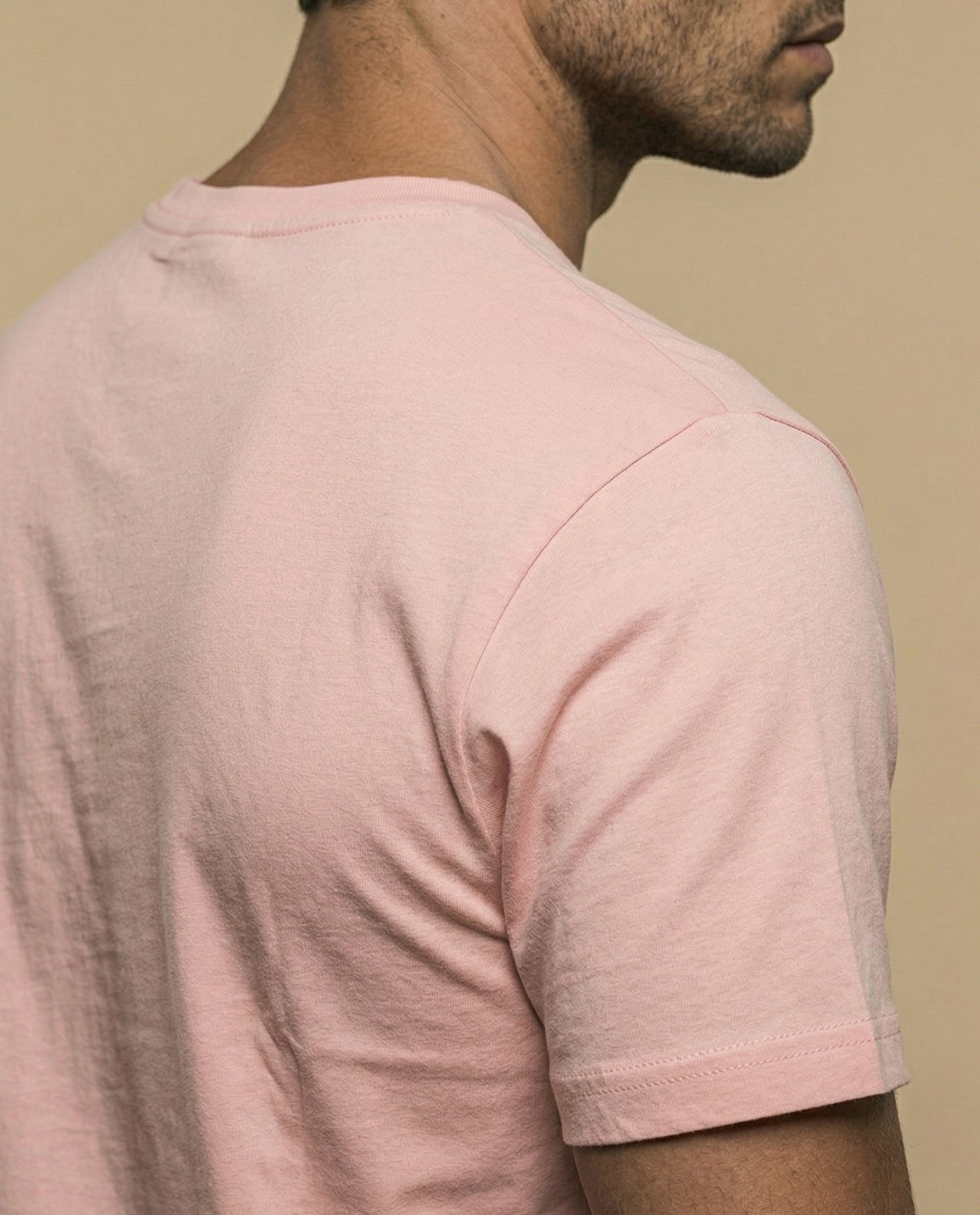Camiseta estampada con motocicleta - Rosa