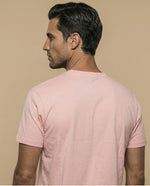 Camiseta estampada con motocicleta - Rosa