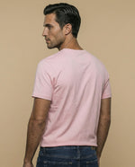 Camiseta estampada con gráfico frontal - Rosa