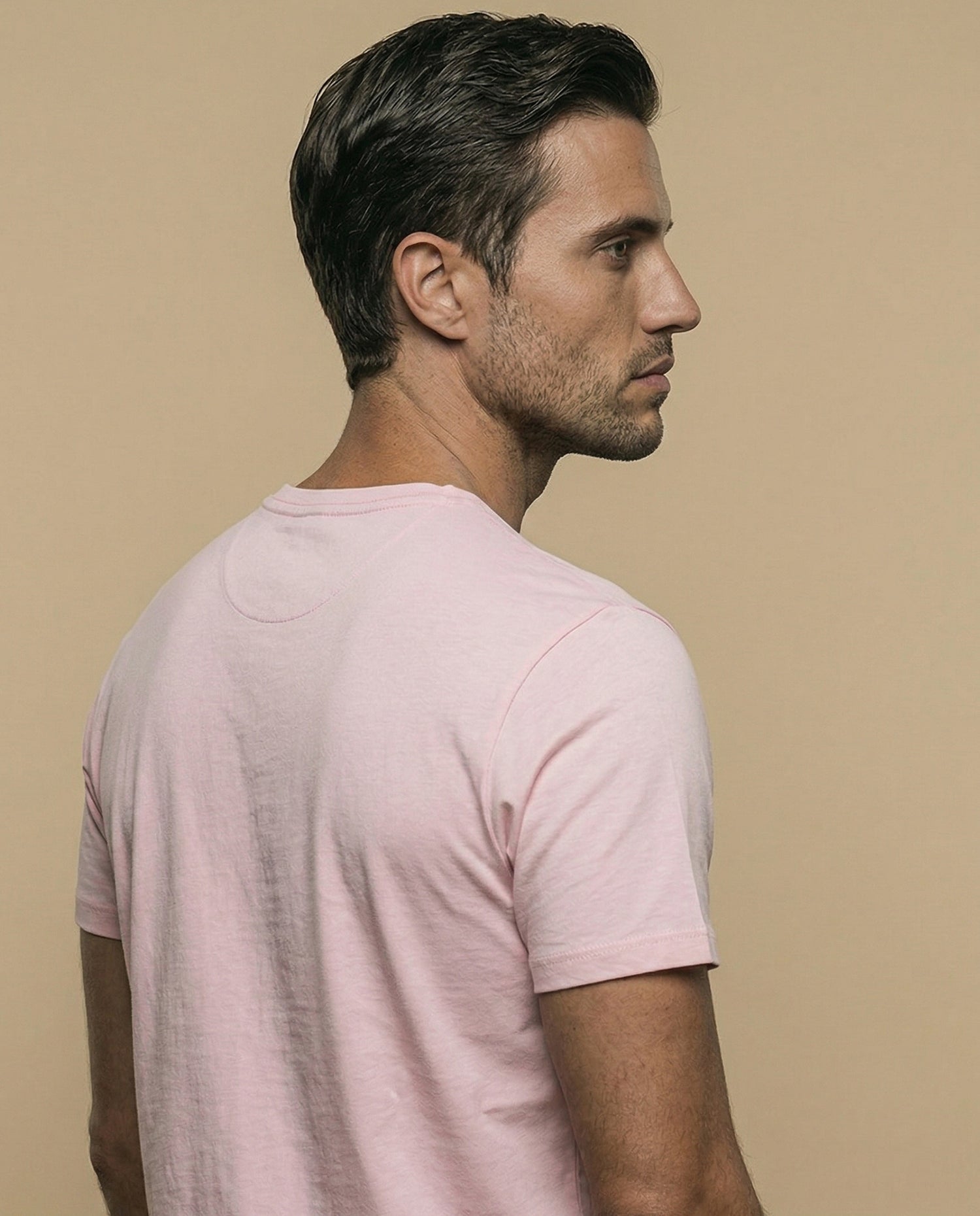 Camiseta estampada con gráfico frontal - Rosa