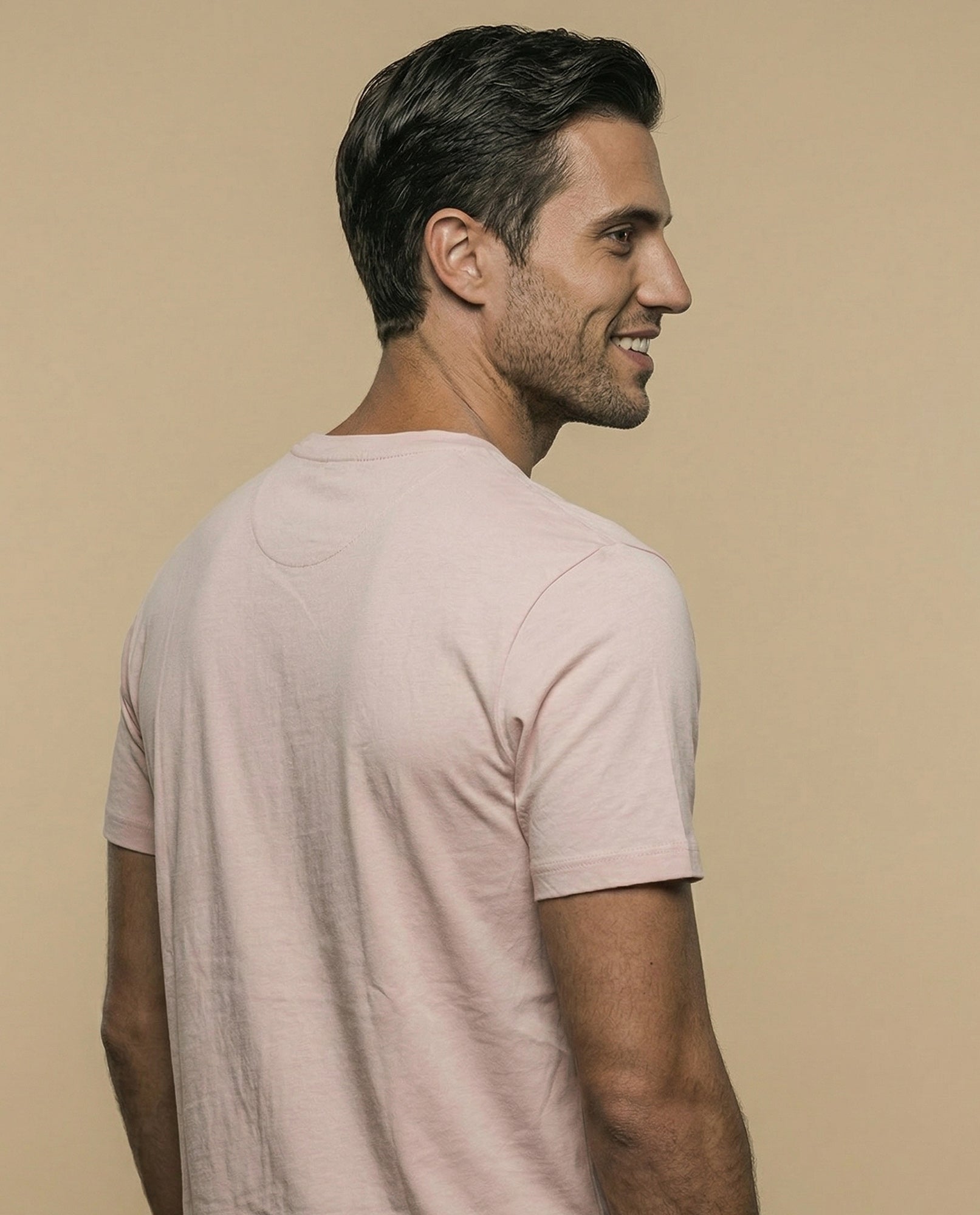 Camiseta con estampado gráfico cuello redondo - Rosa 34_345E315_ROS152210_4
