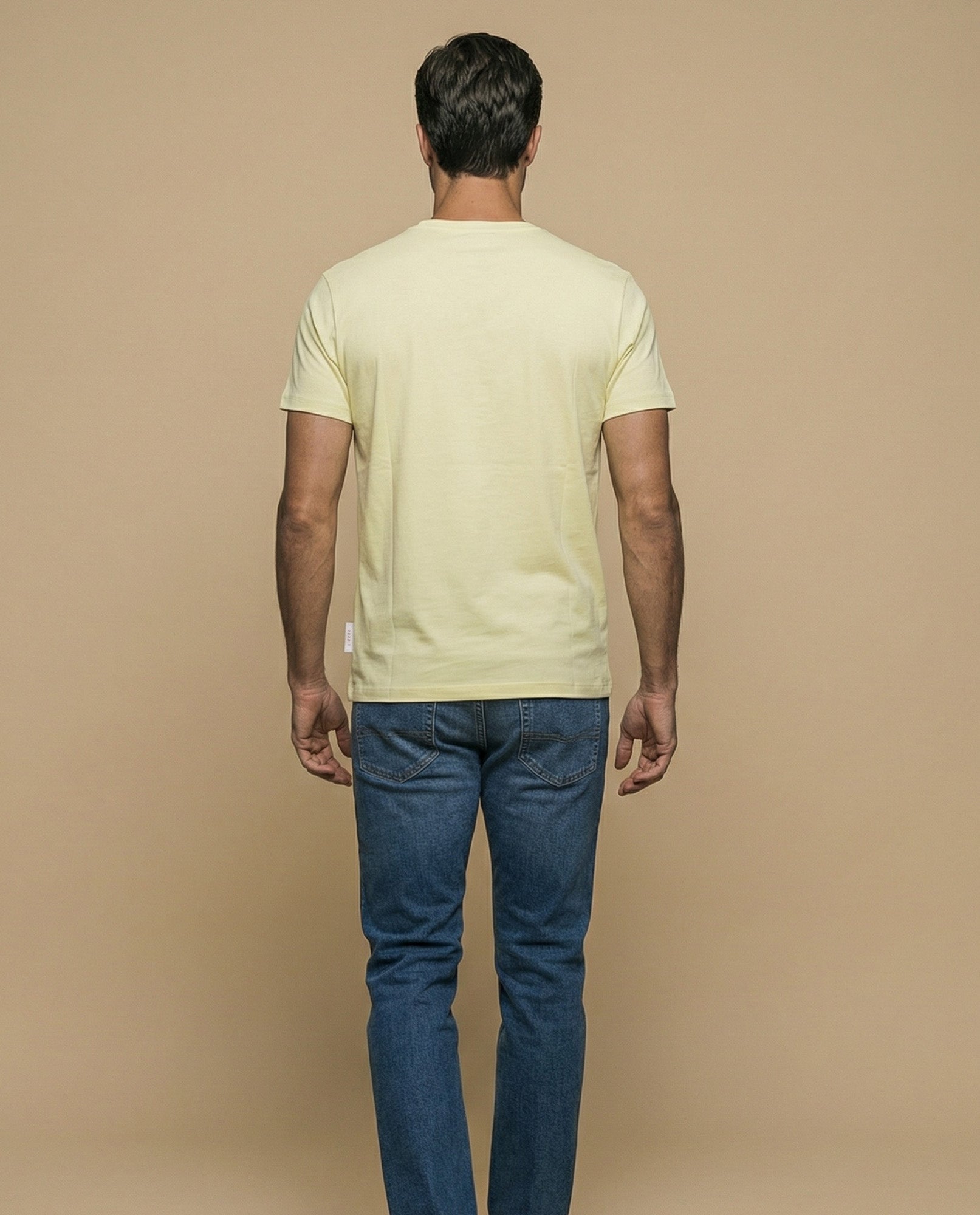 Camiseta manga corta con estampado gráfico circular para hombre - Amarillo 34_345F302_AMA120911_7