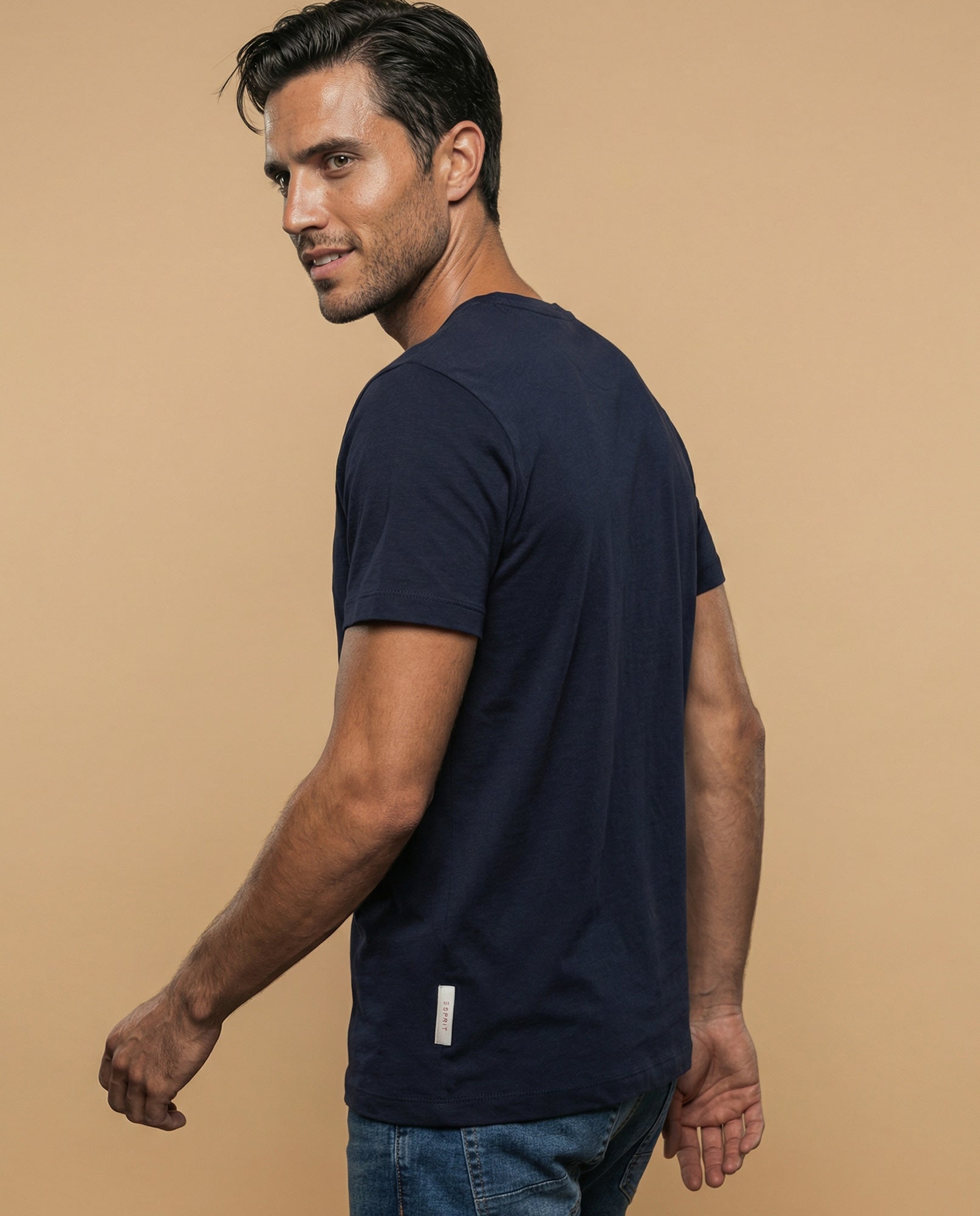 Camiseta manga corta con estampado gráfico americano - Azul 34_345F315_AZU194526_4