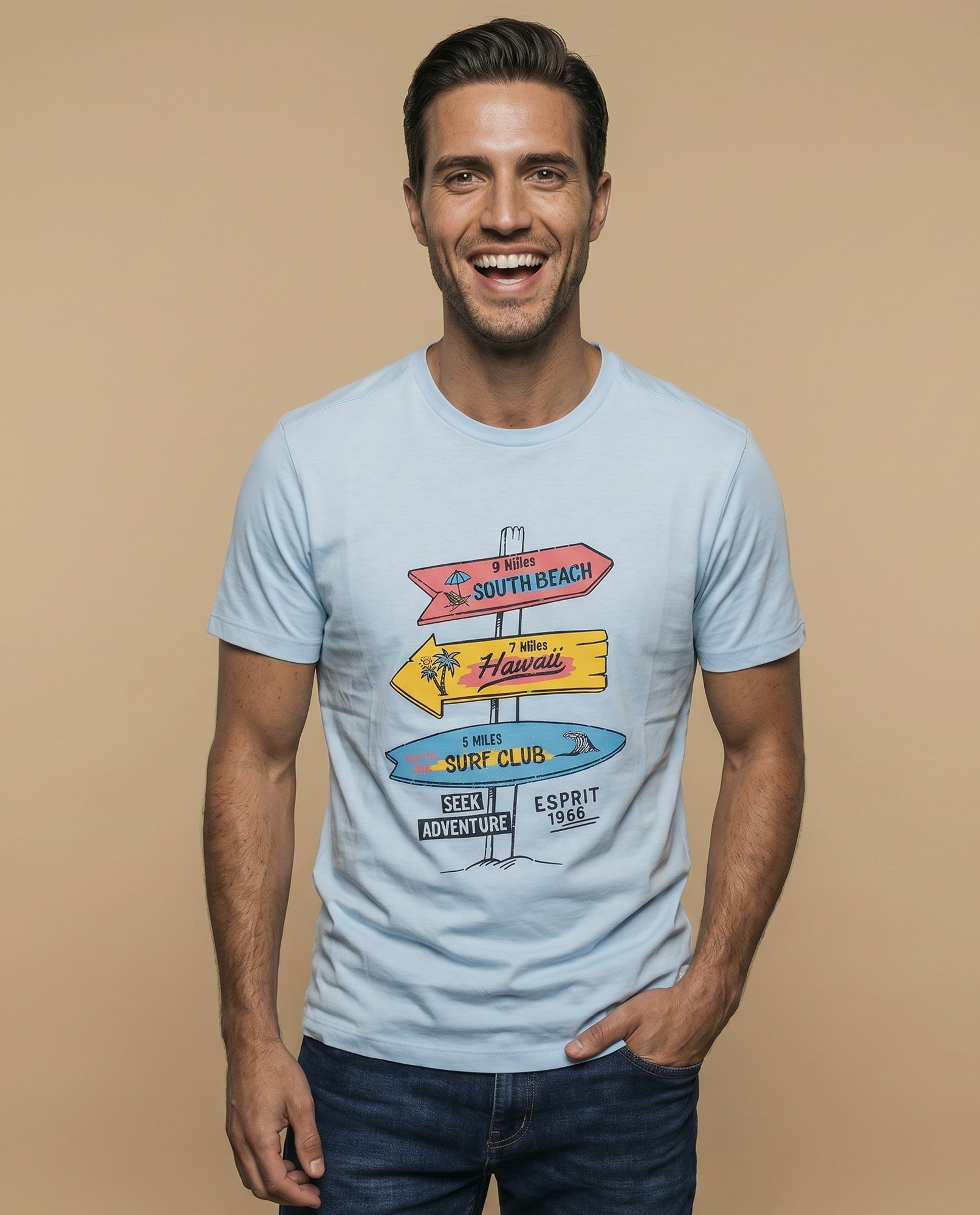 Camiseta manga sisa algodón - Azul 34_345F318_AZU184035_0
