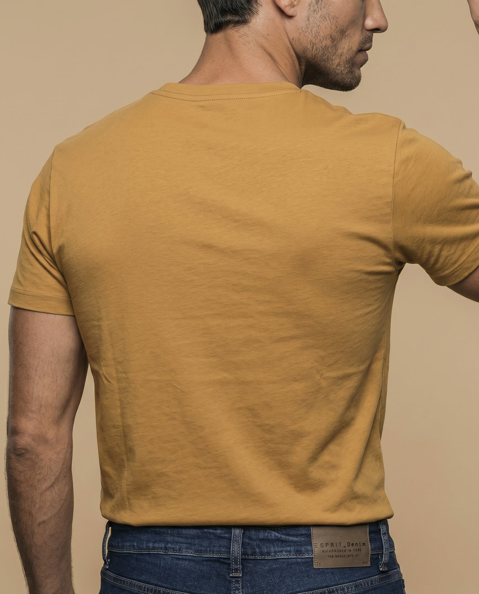 Camiseta manga corta algodón - Amarillo 34_345F321_AMA171047_4