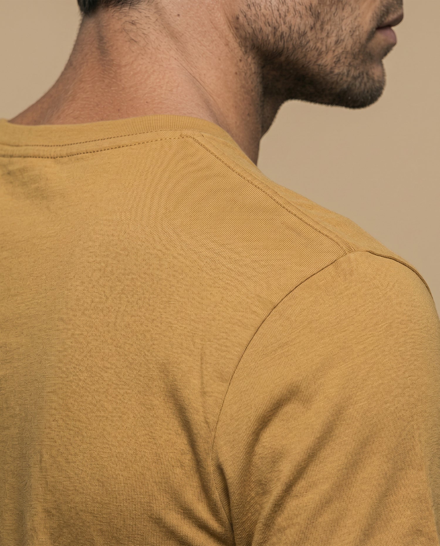 Camiseta manga corta algodón - Amarillo