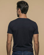 Camiseta slim fit estampada - Negro
