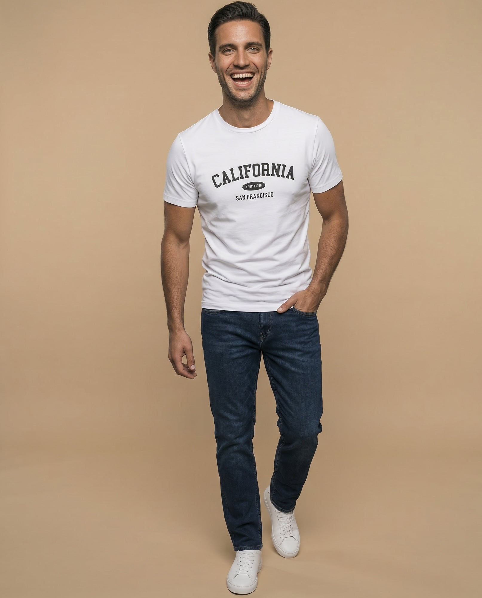 Camiseta manga sisa algodón - Blanco 34_345F328_BLA114001_5