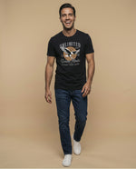 Camiseta Regular Fit Estampada - Negro