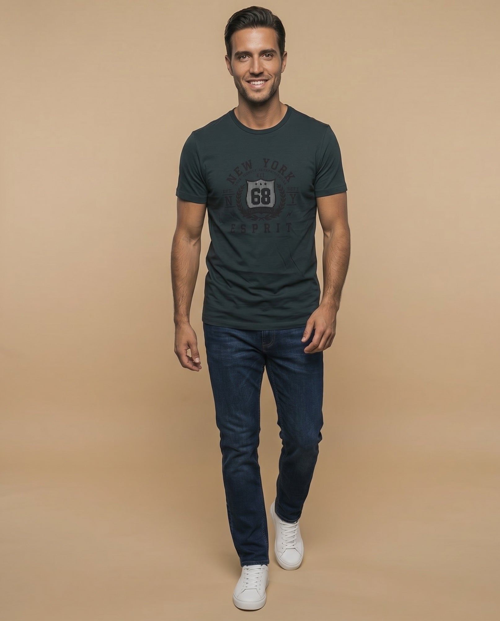Camiseta Regular Esprit - Verde 34_345F332_VER165820_5