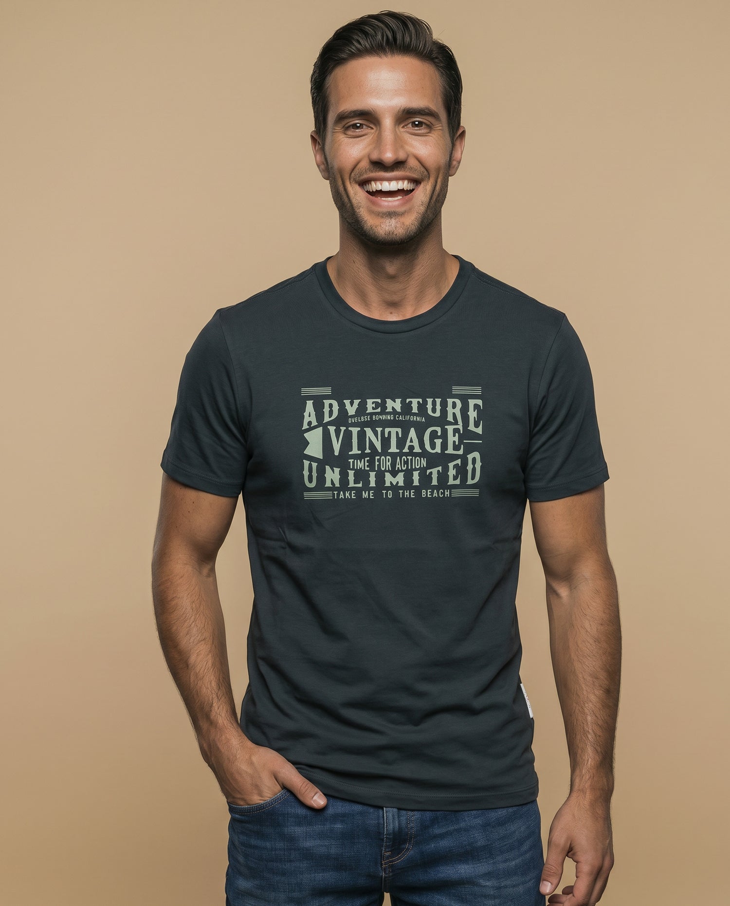 Camiseta Hombre Esprit - Verde