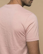 Camiseta manga corta con estampado gráfico ESPRIT 1968 para hombre - Rosa