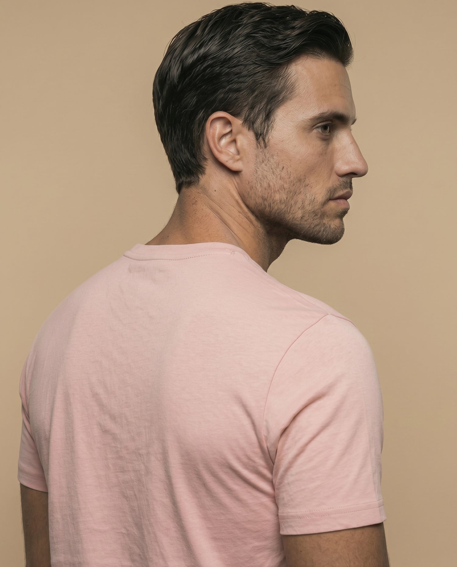 Camiseta manga corta con estampado gráfico ESPRIT 1968 para hombre - Rosa