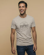 Camiseta manga corta de algodón - Beige