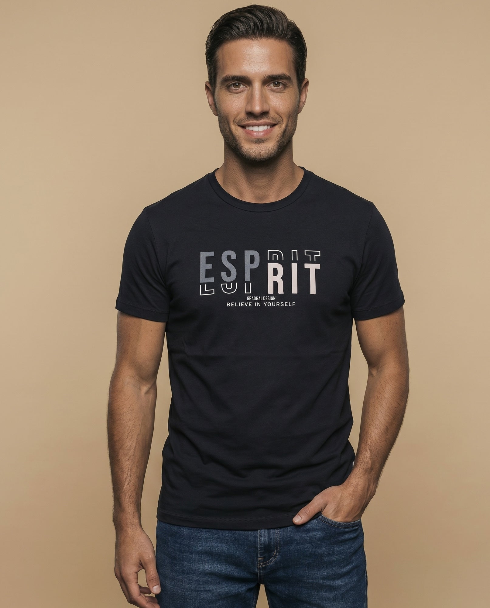 Camiseta Slim fit algodón - Negro 34_345F349_NEG193713_0