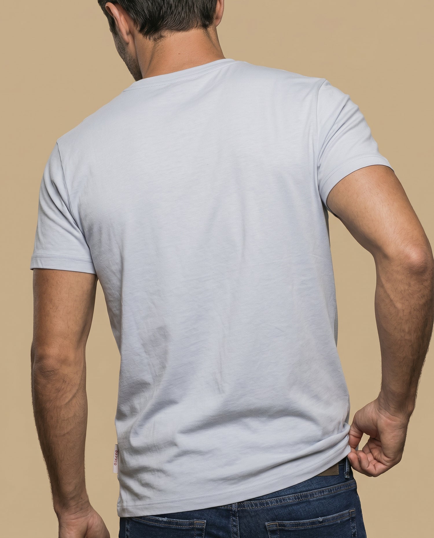 Camiseta manga corta algodón - Gris