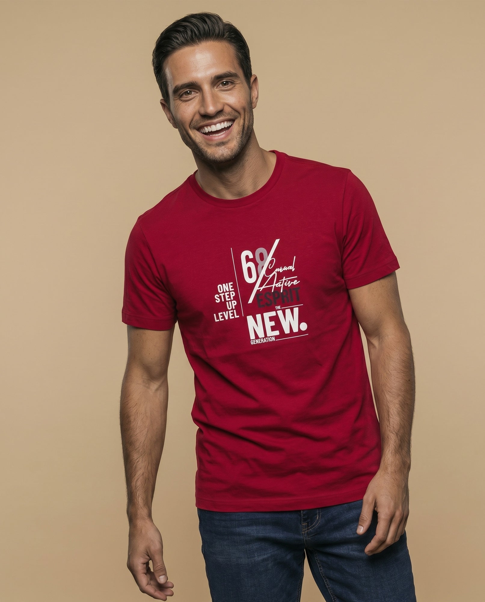 Camiseta manga corta algodón - Rojo 34_345F352_ROJ191653_0