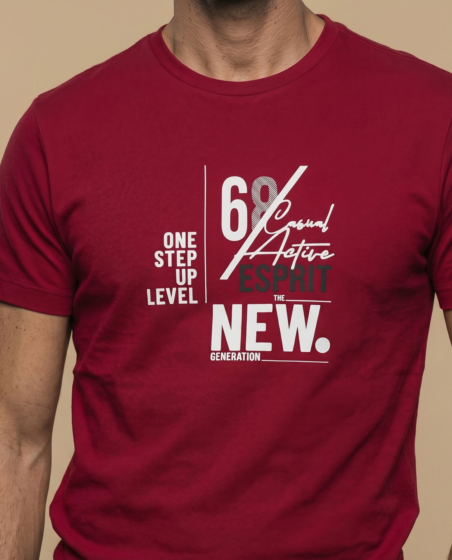 Camiseta manga corta algodón - Rojo