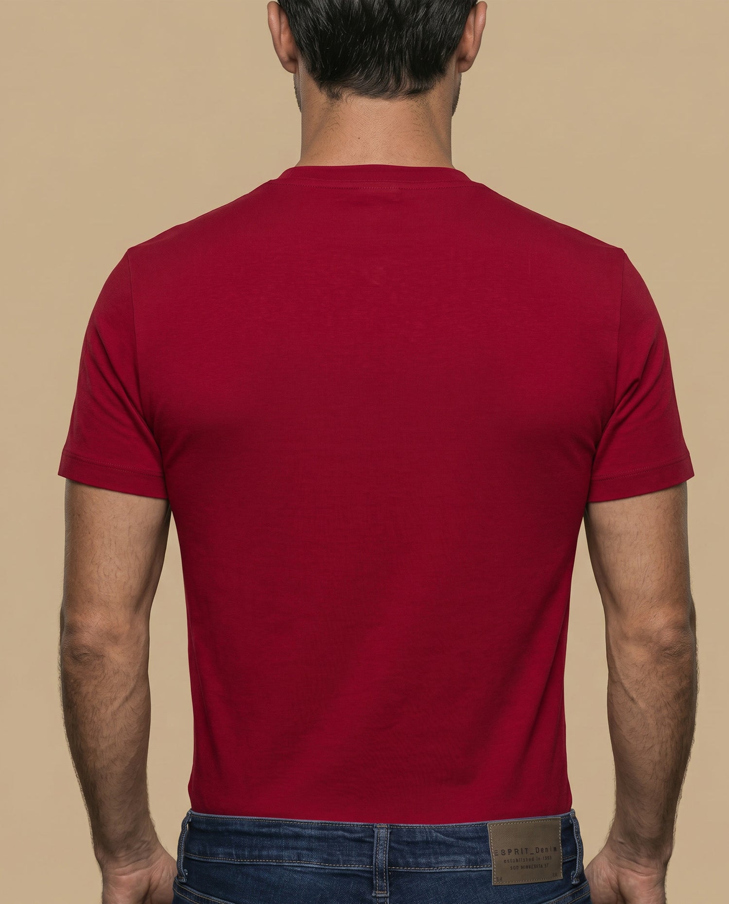 Camiseta manga corta algodón - Rojo