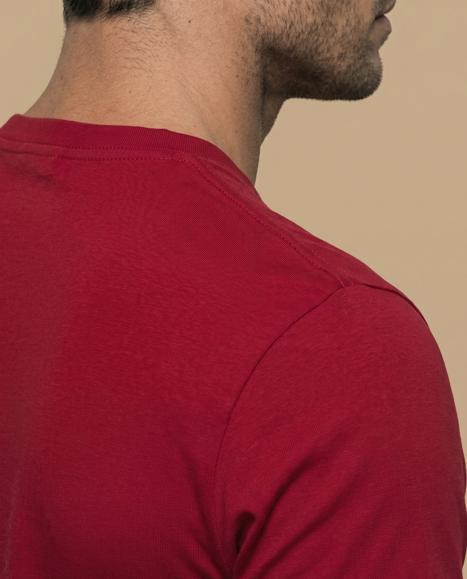Camiseta manga corta algodón - Rojo