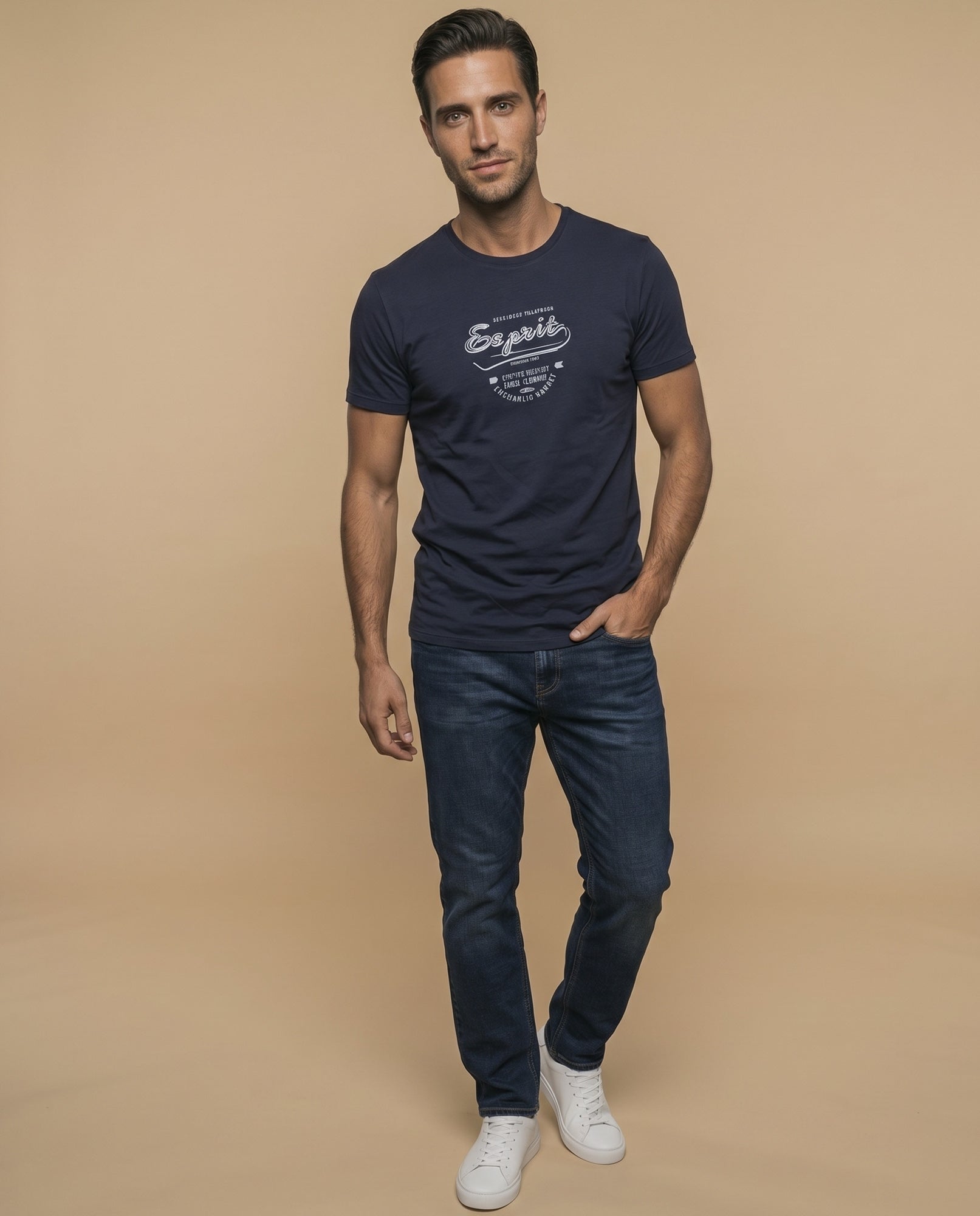 Camiseta 100% Algodón Hombre - Azul 34_345F353_AZU193920_5