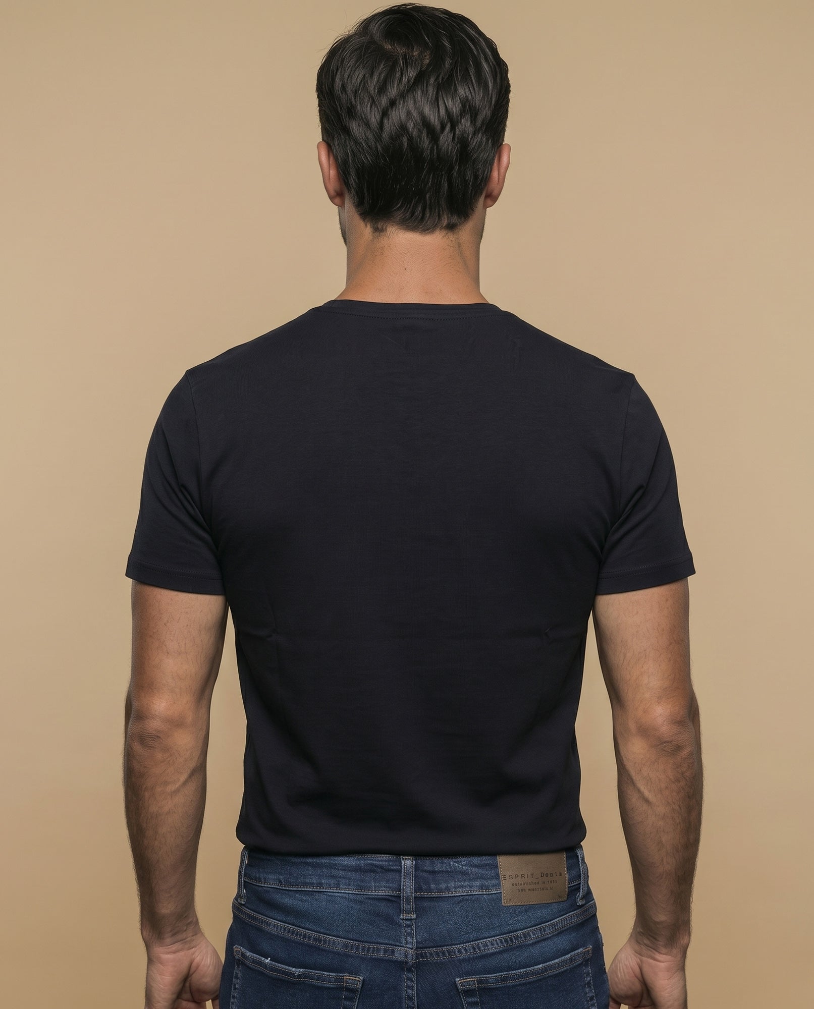 Camiseta manga sisa algodón hombre - Negro 34_345F354_NEG193713_4