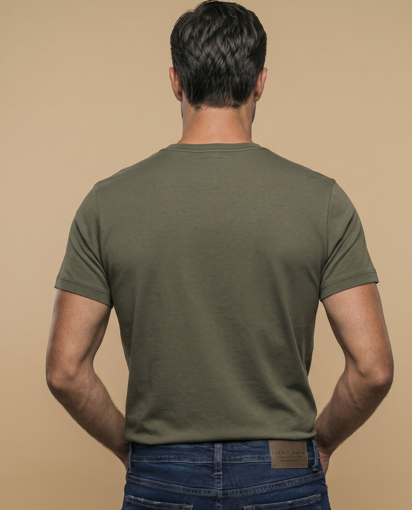 Camiseta manga corta algodón - Verde 34_345F356_VER160541_4