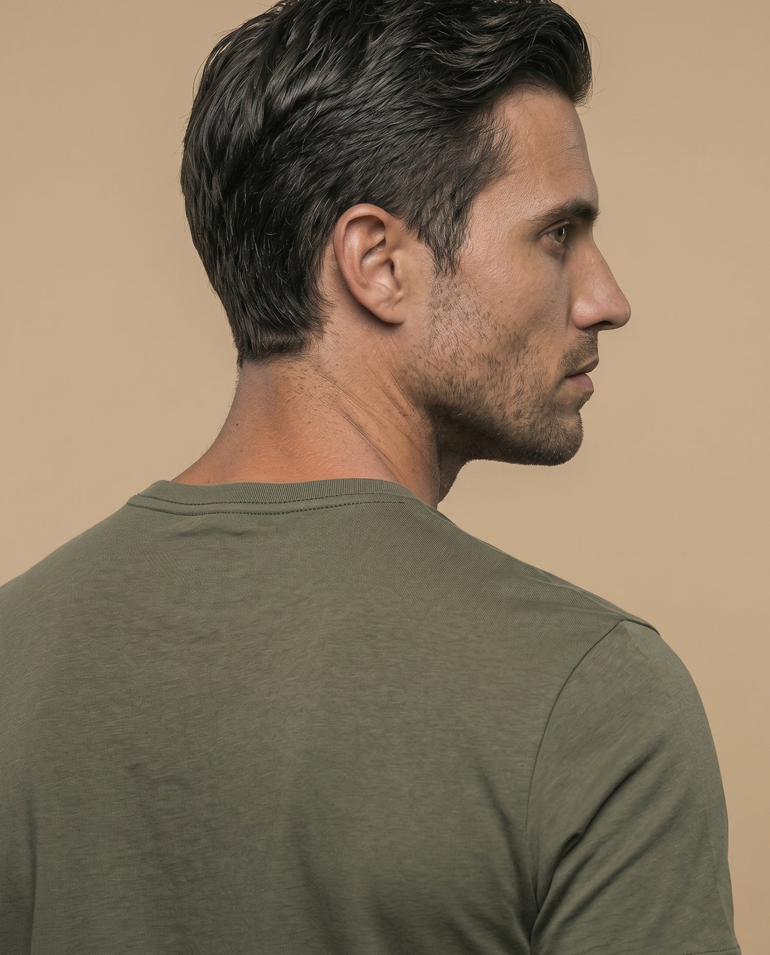 Camiseta manga corta algodón - Verde