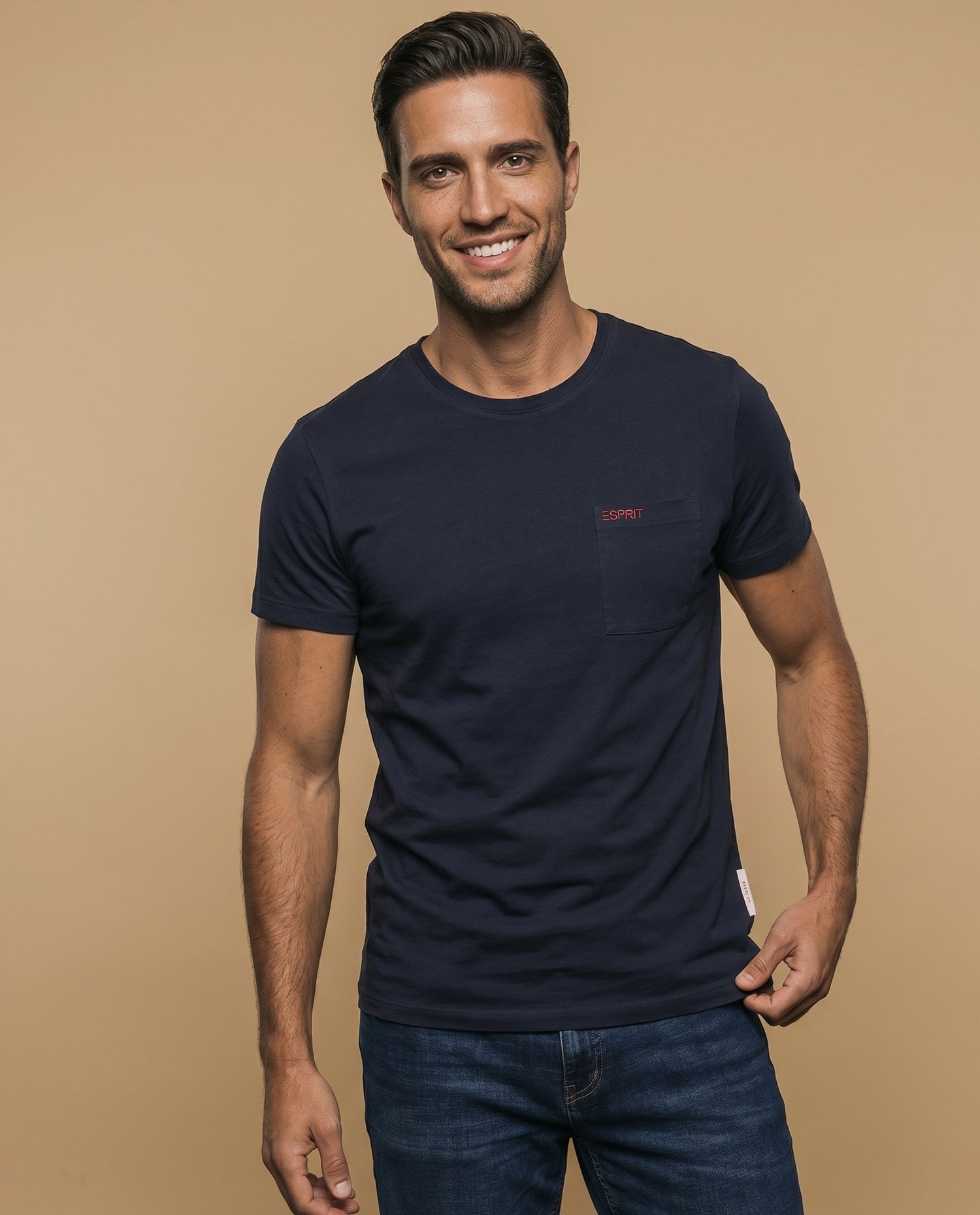Camiseta jersey logo rojo - Azul