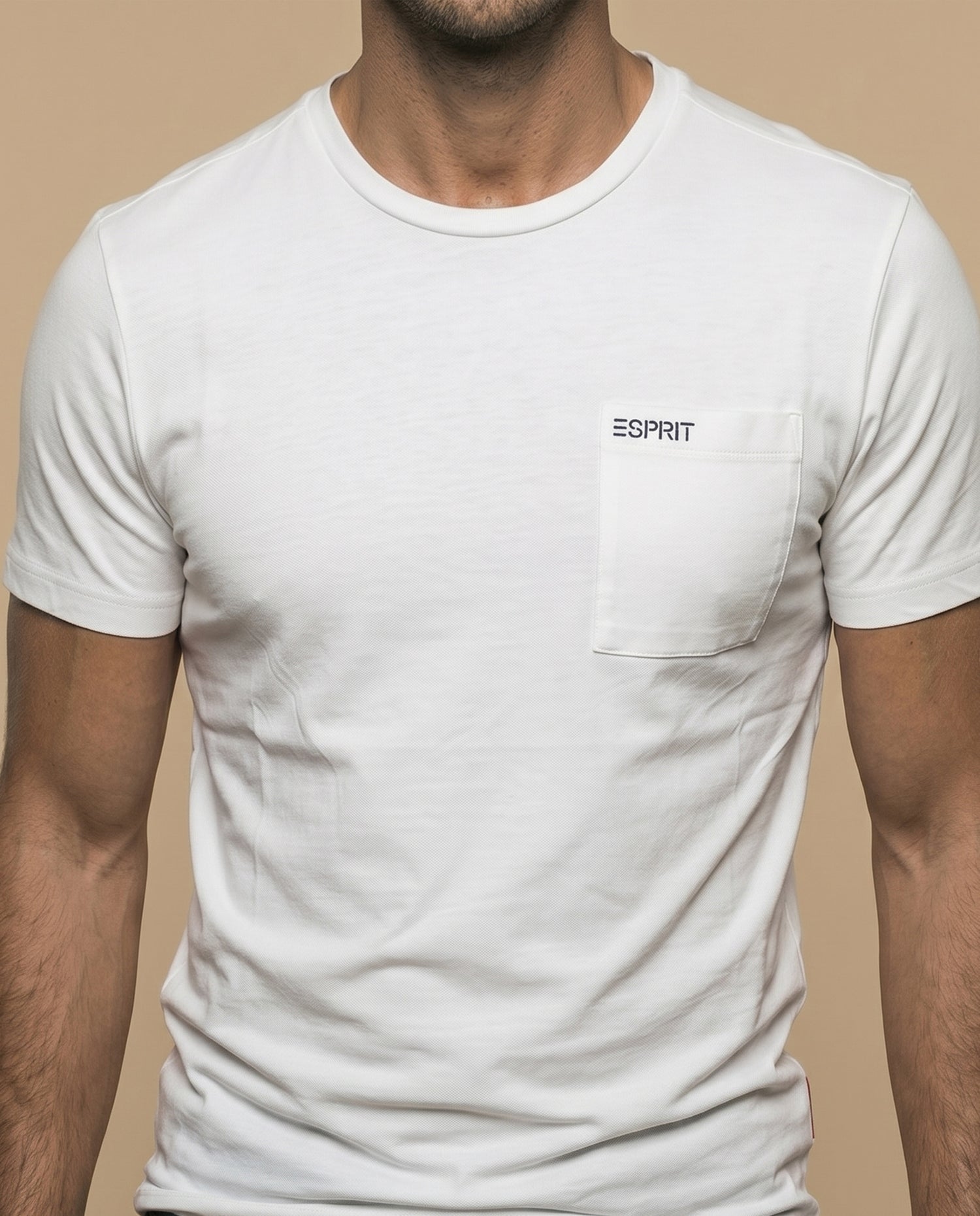 Camiseta jersey logo rojo - Crudo