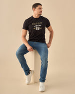 Camiseta Athletics Vintage - Negro
