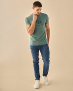 Camiseta con Estampado Urbano 1986 - Verde
