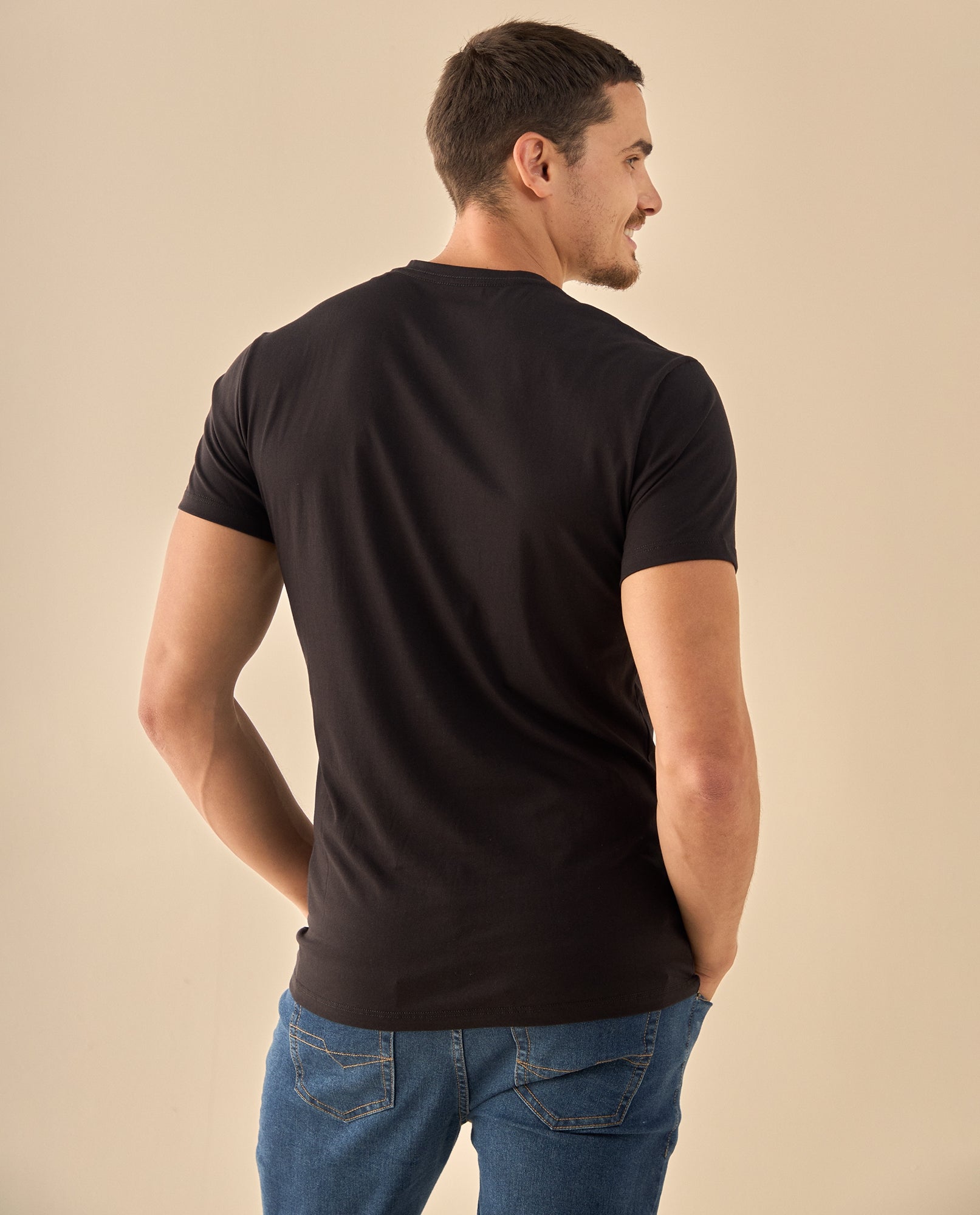 Camiseta con Estampado Retro Vintage - Negro 34_345G313_NEG190303_4