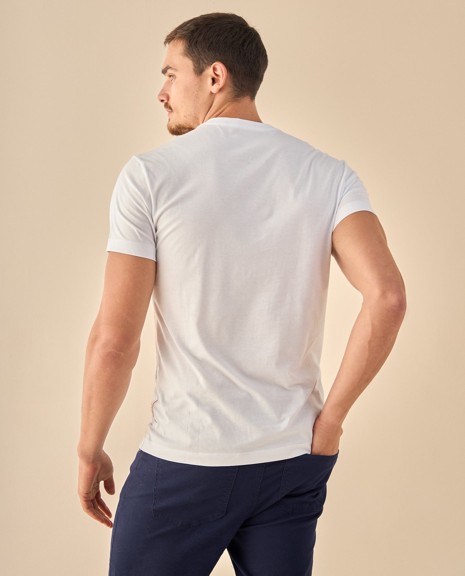 Camiseta Logo Vintage Heritage - Blanco