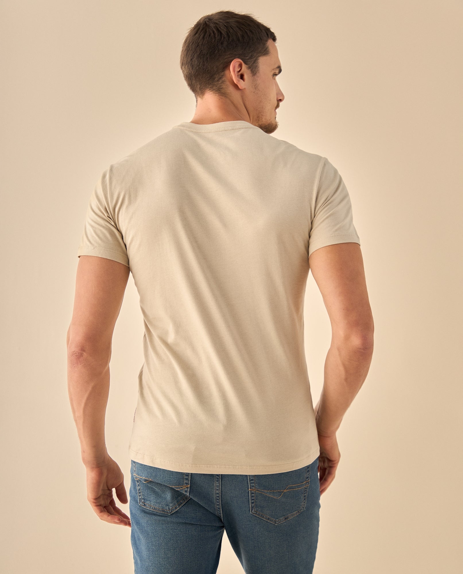 Camiseta Heritage con Estampado 1968 - Beige 34_345G319_BEI130607_4